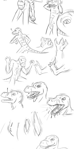 abs anthro bedroom_eyes bodily_fluids bound bulge drooling encasement genital_fluids male multi_frame_sequence narrowed_eyes pecs precum pupils saliva saliva_string seductive slit_pupils solo species_transformation suit_transformation tenting transformation transformation_sequence furii dinosaur dromaeosaurid human mammal prehistoric_species reptile saurischian scalie theropod 2011 black_and_white hi_res line_art monochrome sequence