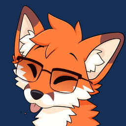 ambiguous_gender anthro black_eyebrows black_eyewear black_glasses black_nose blowing_raspberries brown_body brown_facial_markings brown_fur brown_markings cheek_tuft dipstick_ears ear_markings eyebrows eyes_closed eyewear facial_markings facial_tuft fur glasses head_markings head_tuft inner_ear_fluff markings multicolored_ears neck_tuft orange_body orange_fur raised_eyebrows simple_background solo tongue tongue_out transparent_background tuft wearing_glasses white_body white_fur white_inner_ear_fluff feve canid canine fox mammal 1:1 2026 2_frame_animation alpha_channel animated animated_gif headshot_portrait icon portrait short_playtime