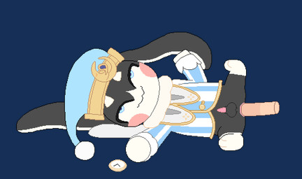 anal anal_penetration anthro chibi lying male male/male on_side penetration young namefield1 honkai:_star_rail mihoyo pom-pom_(honkai:_star_rail) animated hi_res