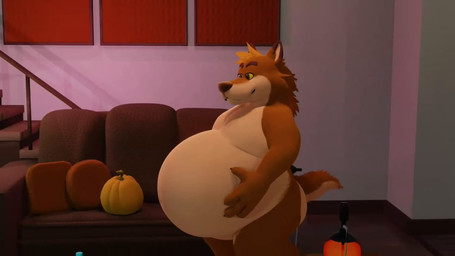 abdominal_bulge ambiguous_gender ambiguous_prey anthro anthro_pred belly belly_overhang bloated bottle building burping container digestion digestion_noises duo evil_laugh eyebrows facial_tuft food fruit furniture hand_on_own_belly house lamp laugh living_room looking_at_own_belly male male_pred moobs navel overweight overweight_anthro overweight_male pawpads pillow plant pumpkin raised_eyebrows rumbling_stomach sofa squash_(fruit) stairs struggling struggling_prey surprised toothy_grin tuft vore wobbling_belly yellow_sclera hausedge technocaster gurdy_d._gula_(casterdawg) canid canine canis mammal unknown_species wolf 16:9 3d_(artwork) 3d_animation animated blender_(artwork) digital_media_(artwork) hi_res long_playtime sound unfinished webm widescreen