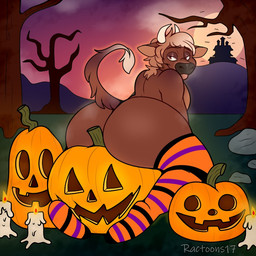 ambiguous_feral ambiguous_gender anthro bangs bent_leg big_butt black_stripes brown_eyebrows brown_eyes brown_hair brown_tail butt candle clothing eyebrow_through_hair eyebrows female feral fire fluffy fluffy_tail flying fog footwear fur group hair half-closed_eyes hill holidays huge_butt jack-o'-lantern light lit_candle looking_at_viewer looking_back looking_back_at_viewer male male_anthro mansion moon mostly_nude_anthro mostly_nude_male multicolored_body multicolored_fur multicolored_hair musk musk_cloud narrowed_eyes night orange_clothing orange_footwear orange_knee_socks orange_socks outside plant purple_sky purple_stripes rock short_hair sitting_on_jack-o'-lantern sitting_on_object sky smile smiling_at_viewer socks solo_focus striped_knee_socks stripes tail tail_tuft tan_hair tan_tail_tuft text thick_thighs translucent translucent_hair tree tuft two_tone_body two_tone_fur two_tone_hair two_tone_knee_socks ractoons halloween jacob_(spiceystinker) bat bovid bovine cattle mammal 1:1 2024 artist_name colored digital_drawing_(artwork) digital_media_(artwork) english_description lighting