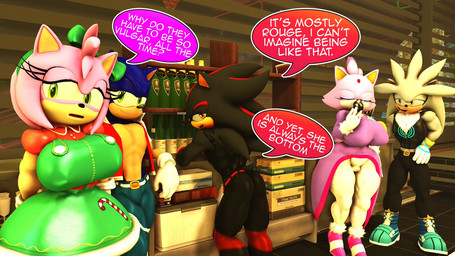alcohol alternate_costume anthro beverage bow_ribbon camel_toe candy candy_cane champagne christmas_clothing clothing complaining confident container cup dessert drinking_glass eyes_closed female food genital_outline glass glass_container glass_cup group half-closed_eyes hand_on_hip holidays looking_aside male narrowed_eyes open_mouth smile speech_bubble text vulva_outline wine wine_glass rocketspuff kabalmystic_(modeler) christmas sega sonic_the_hedgehog_(series) amy_rose blaze_the_cat shadow_the_hedgehog silver_the_hedgehog sonic_the_hedgehog domestic_cat eulipotyphlan felid feline felis hedgehog mammal 16:9 3d_(artwork) digital_media_(artwork) english_text widescreen