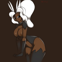 animal_ears breasts brown_eyes dark_skin digital_media_(artwork) female final_fantasy final_fantasy_xii fran hair kloudmutt lagomorph looking_at_viewer mammal nipples plain_background rabbit_ears solo standing video_games viera white_hair
Rating: Questionable
Score: 8
User: Derpilicious
Date: February 22, 2013 animal_ears breasts brown_eyes dark_skin digital_media_(artwork) female final_fantasy final_fantasy_xii fran hair kloudmutt lagomorph looking_at_viewer mammal nipples plain_background rabbit_ears solo standing video_games viera white_hair
Rating: Questionable
Score: 8
User: Derpilicious
Date: February 22, 2013