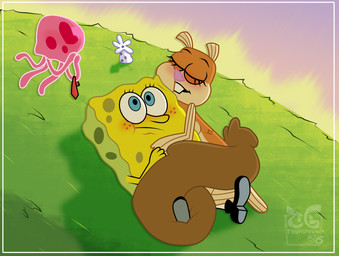 after_sex anthro awake blush brown_body buckteeth cuddling duo eyelashes eyes_closed female freckled_face freckles fur hair long_eyelashes male male/female nude scales sleeping sleeping_together smile sponge tail teeth toongrowner nickelodeon spongebob_squarepants fish_sandy_cheeks sandy_cheeks spongebob_squarepants_(character) aquatic eastern_grey_squirrel fish grey_squirrel hybrid mammal rodent sciurid tree_squirrel digital_media_(artwork) hi_res