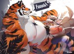 all_fours anthro areola armpit_hair balls belly blush bodily_fluids body_hair chest_hair cigar crotch_sniffing cum cumshot dialogue dripping duo ejaculation erection genital_fluids genitals glans grin happy_trail humanoid_genitalia humanoid_penis looking_at_another male male/male mining_helmet musclegut muscular muscular_anthro muscular_male nipples nude outside_sex overweight overweight_anthro overweight_male pecs penis penis_sniffing precum precum_drip pubes scar sex sitting slightly_chubby slightly_chubby_anthro slightly_chubby_male smile sniffing speech_bubble tail text vein veiny_penis drawreshi epic_games fortnite oscar_(fortnite) wendell_(fortnite) canid canine canis felid mammal pantherine tiger wolf 2025 absurd_res english_text hi_res signature