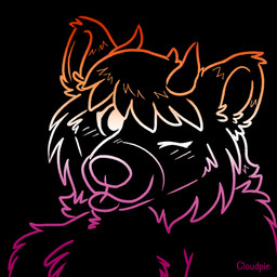 anthro blep blush blush_lines eyelashes female fur hair horn lesbian_pride_colors lgbt_pride looking_at_viewer one_eye_closed orange_lesbian_pride_colors pride_colors short_hair smile smiling_at_viewer snout solo tongue tongue_out wink winking_at_viewer cloudpie conditional_dnp lgbt_pride_month solari_(bearnaise) bear mammal 1:1 2026 bust_portrait digital_drawing_(artwork) digital_media_(artwork) icon krita_(artwork) line_art portrait trans_(lore) trans_woman_(lore)