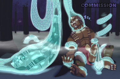 ambiguous_gender ambiguous_pred anthro bodily_fluids bound coiling cum drooling erection feet fog foreskin genital_fluids genitals male muscular muscular_anthro muscular_male penis penis_in_tentacle saliva sex sleep_sex sleeping solo soul soul_stealing soul_vore tail tentacle_sex tentacles vore boyhowdy small_soldiers_(movie) archer_(small_soldiers) ghost reptile scalie snake spirit trigonian hi_res