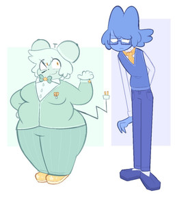blue_body blue_bottomwear blue_clothing blue_footwear blue_hair blue_pants blue_shoes blue_skin bottomwear bow_tie breasts closed_smile clothed clothed_female clothed_humanoid clothed_male clothing cord_tail duo female female_humanoid footwear fully_clothed fully_clothed_female fully_clothed_humanoid fully_clothed_male hair humanization male male_humanoid mouth_closed overweight overweight_female overweight_humanoid pants shirt shoes smile standing tail teal_body teal_bottomwear teal_bow_tie teal_clothing teal_hair teal_pants teal_shirt teal_skin teal_topwear topwear unimpressed yellow_clothing yellow_footwear yellow_shoes clockstops3am conditional_dnp stonerobjectum object_shows clock_(itft) four_(bfb) algebralian animal_humanoid animate_inanimate humanoid object_humanoid full-length_portrait portrait