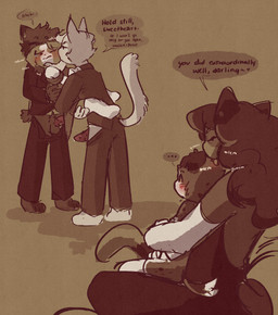 adult_on_child adult_on_young age_difference anthro anthro_on_anthro biped bottomwear carrying_another carrying_partner clothed clothed_anthro clothing duo ellipsis erection female female/female female_anthro forced formal_wear genitals group head_lick holding_face imminent_rape imminent_sex interspecies kissing knee_highs laugh legwear licking licking_another licking_partner male male/female male/male male_anthro mlem_(sound_effect) on_lap open_bottomwear open_clothing open_pants pants partially_clothed partially_clothed_anthro penis personal_grooming praise sexual_assault sitting sitting_on_another sitting_on_lap size_difference social_grooming speech_bubble spoken_ellipsis standing tag_team talking_to_another talking_to_partner text threatening threatening_words tongue trio turned_away voyeur whining young young_anthro conditional_dnp viotailed lady_(yakattack) yza_(viotailed) bird_dog border_collie canid canine canis cavalier_king_charles_spaniel collie domestic_dog felid feline herding_dog hunting_dog mammal papillon pastoral_dog sheepdog spaniel toy_dog absurd_res english_description english_text hi_res