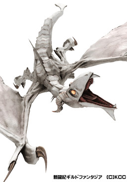 2_horns 2_toes ambiguous_gender claws copyright_symbol digitigrade empty_eyes fangs feet feral flying horn membrane_(anatomy) membranous_wings open_mouth scales sharp_teeth simple_background solo spikes spikes_(anatomy) symbol tail teeth text toe_claws toes white_background white_body white_scales wings yellow_eyes deino_(artist) mythology dragon mythological_creature mythological_scalie scalie 3d_(artwork) autodesk_3ds_max_(artwork) digital_media_(artwork) hi_res japanese_text