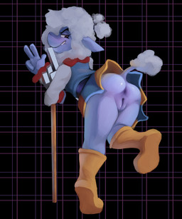 anthro anus big_butt bite biting_lip biting_own_lip boots bottomwear butt clothed clothing cloud female footwear genitals glistening glistening_butt looking_at_viewer self_bite shoes skirt smile solo vulva daki_woo deltarune undertale_(series) elnina_(deltarune) bovid bovine caprine darkner elemental_creature elemental_humanoid humanoid mammal sheep 5:6 absurd_res hi_res