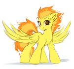 eyebrows eyelashes feathered_wings feathers female feral fur hair inner_ear_fluff orange_eyes orange_hair orange_tail solo tail tuft wings yellow_body yellow_feathers yellow_fur ask-colorsound friendship_is_magic hasbro my_little_pony mythology spitfire_(mlp) wonderbolts_(mlp) equid equine mammal mythological_creature mythological_equine pegasus 2021 digital_media_(artwork) hi_res