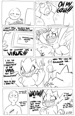 blush breasts clothing computer dialogue electronics featureless_breasts female humor imminent_sex male noseless not_furry profanity text undressing zipper zipper_mouth shoutingisfun nintendo pokemon anon banette generation_3_pokemon ghost human humanoid mammal pokemon_(species) spirit 2017 black_and_white comic english_text hi_res monochrome