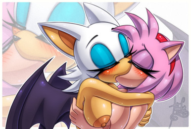 accessory anthro back_wings bat_wings big_breasts black_nose blowup_background blue_eyeshadow blush blush_lines breasts duo eyebrows eyelashes eyes_closed eyeshadow female female/female female_anthro french_kissing hair_accessory hairband kissing makeup membrane_(anatomy) membranous_wings nipples nude outline passionate_kiss red_hairband simple_background white_outline wings zoom_layer antho_cat sega sonic_the_hedgehog_(series) yoshi_and_toad_kissing amy_rose rouge_the_bat bat eulipotyphlan hedgehog mammal hi_res