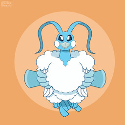 3_toes ambiguous_feral ambiguous_gender beak blue_body blue_feathers disembodied_hand feathers feet feral fluffy glistening glistening_eyes head_feathers long_neck orange_background rosy_cheeks simple_background stable_head tail tail_feathers talons toes white_body white_feathers wings conditional_dnp pocketpaws nintendo pokemon altaria avian bird generation_3_pokemon pokemon_(species) 1:1 2d_animation animated frame_by_frame hi_res