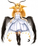 alternative_fashion blonde_hair bovid_horn caprine_horn clothing dress eyes_closed feathered_wings feathers female hair hair_tubes hooves horn j-fashion lolita_(fashion) long_hair monster_girl_(genre) payot ram_horn shiro_lolita simple_background smile solo white_background white_clothing white_dress wings mizutsu baphomet_(deity) animal_humanoid bovid bovid_humanoid caprine caprine_demon caprine_humanoid deity demon goat_demon goat_humanoid humanoid mammal mammal_humanoid winged_humanoid hi_res