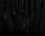 all_fours anthro antlers big_breasts big_butt big_tongue biped bone breasts butt claws creepy_face crouching detailed_background eyeless fangs female female_anthro forest horn horror_(theme) huge_breasts huge_butt huge_tongue hyper hyper_breasts hyper_tongue plant scary sharp_teeth skull skull_head solo tail teeth thick_thighs tongue tongue_out tree vein m4n american_mythology indigenous_north_american_mythology mythology north_american_mythology eldritch_abomination monster wendigo 5:4 absurd_res hi_res