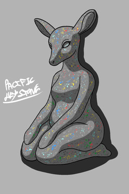 anthro big_butt butt female huge_butt rock sculpture slightly_chubby solo statue thick_thighs pacifickeystone asker_kulturhus don't_be_a_stranger_(sculpture) cervine deer mammal 2:3 hi_res
