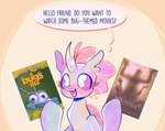 dialogue female feral fin head_fin horn quadruped text sockiepuppetry a_bug's_life disney friendship_is_magic hasbro human_centipede my_little_pony pixar ocellus_(mlp) arthropod changeling reformed_changeling english_text hi_res