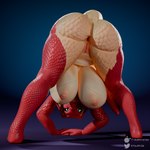 anthro anus areola bent_over big_breasts big_butt blue_eyes breasts butt female genitals hanging_breasts huge_breasts looking_at_viewer nipples nude pussy simple_background snake_hood solo stretching tail thick_thighs wide_hips f-euphrates ember_(f-euphrates) cobra reptile scalie snake 1:1 3d_(artwork) digital_media_(artwork) hi_res