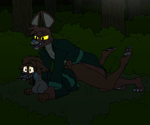 3_toes 4_fingers ambiguous_penetration anthro bear_tail blue_nose blush blush_lines bodily_fluids breasts brown_body brown_fur butt claws clothed clothing coat crying detailed_background dominant duo ears_back ears_down feet female female_penetrated fingers forced from_behind_position fur grass green_clothing green_coat green_topwear hair holding_down holding_partner_down holding_wrists male male/female male_penetrating male_penetrating_female messy_hair military military_clothing military_uniform multicolored_body night on_ground open_clothing open_mouth outdoor_background outside pawpads penetration pinned pivoted_ears plant prone_bone_position rape sex sharp_teeth shrub speed_bump_position tail tan_body tan_fur tears tears_of_desperation tears_of_fear tears_of_pain teeth toe_claws toes tongue topwear tree uniform yellow_eyes yellow_sclera blude550 conker's_bad_fur_day rareware bear mammal tediz 6:5 digital_media_(artwork) story story_in_description