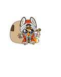 anthro big_eyes christmas_clothing christmas_headwear clothing cookie costume ears_up food fur hat headgear headwear holding_bag holding_cookie holding_food holding_object holidays holly_(plant) looking_at_viewer male orange_body orange_fur plant santa's_sack santa_costume santa_hat simple_background solo watery_eyes white_body white_fur bartek22 christmas chris_the_fox_(bartek22) canid canine fox mammal hi_res