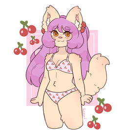 4_fingers anthro arm_tuft bangs bikini blush blush_lines breasts brown_pupils cherry cleavage closed_smile clothed clothed_anthro clothed_female clothing ear_tuft eye_through_hair eyebrow_through_hair eyebrows eyelashes eyelashes_through_hair female female_anthro fingers fluffy fluffy_tail food fruit fully_clothed fully_clothed_anthro fully_clothed_female fur hair happy inner_ear_fluff light long_hair midriff mouth_closed orange_eyes piercing pigtails pink_bikini pink_clothing pink_inner_ear pink_nose pink_swimwear plant pupils purple_eyebrows purple_hair rectangle ring_piercing shoulder_tuft small_breasts smile solo standing straight_arms swimwear tail tan_body tan_fur tan_tail text thick_thighs translucent translucent_hair tuft two-piece_swimsuit white_inner_ear_fluff suzeart mina_(suzeart) domestic_cat felid feline felis mammal 2024 artist_name colored digital_drawing_(artwork) digital_media_(artwork) english_description hi_res lighting portrait shaded three-quarter_portrait