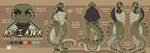 anthro cybernetics female machine nude shell solo text ruolina legend_of_ahya ariana_'ari'_(darkflamewolf) crocodile crocodilian hybrid reptile scalie tortoise turtle english_text hi_res model_sheet