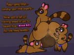 age_difference anal anthro anus areola ball_lick ball_worship balls belly_overhang big_balls biped blue_eyes bodily_fluids body_worship butt butt_worship clothed clothing crouching dialogue dripping genital_fluids genital_worship genitals group huge_balls licking looking_at_another looking_back lying male male/male male_rimming male_rimming_male markings nipples on_front oral panties panties_bulge panties_only pink_areola precum precum_drip raccoon_tail rear_view rimming rimming_male ring_(marking) saliva saliva_on_anus saliva_string sex simple_background slightly_chubby slightly_chubby_anthro slightly_chubby_male speech_bubble spread_butt spreading tongue tongue_out topless trio underwear underwear_only young young_anthro young_male younger_anthro younger_male pincoosh animal_crossing nintendo timmy_nook tom_nook_(animal_crossing) tommy_nook canid canine mammal raccoon_dog tanuki digital_media_(artwork) signature brother_(lore) brothers_(lore) incest_(lore) nephew_(lore) sibling_(lore) uncle_(lore) uncle_and_nephew_(lore)
