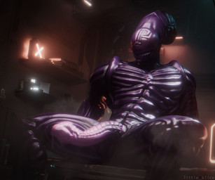 alien_genitalia big_penis bodily_fluids dripping erection genital_fluids genitals long_penis male nude penis precum precum_drip presenting sitting solo spread_legs spreading littleslice-sfm chocoscorner_(modeler) alien_(franchise) snakehead404 alien scalie xenomorph 3d_(artwork) 6:5 digital_media_(artwork) hi_res