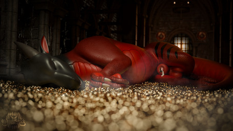 animal_genitalia anthro anthro_on_feral bestiality bodily_fluids cum duo extreme_size_difference feral genital_fluids genitals gold_(metal) larger_male male male/male micro penis quadruped sheath sheath_vore size_difference sleeping smaller_male vore pippinthemouse mythology crimson_(crimsoncreaturecreations) pippin_(pippinthemouse) dragon mammal mouse murid murine mythological_creature mythological_scalie rodent scalie 16:9 3d_(artwork) 4k absurd_res digital_media_(artwork) hi_res widescreen