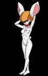 anthro clothing female genitals hat headgear headwear nipples nude pussy scarf solo dullehan dragon_ball dragon_ball_super sorrel_(dragon_ball_super) lagomorph leporid mammal rabbit 5:8 alpha_channel hi_res