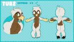 anthro beak brown_body brown_fur chibi claws digitigrade feathered_wings feathers feet fur green_eyes looking_at_viewer male open_mouth simple_background solo spread_wings white_body white_fur wings zippers mythology turz avian gryphon mythological_avian mythological_creature hi_res model_sheet