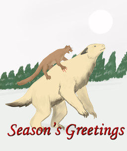 ambiguous_gender attack blood bodily_fluids brown_body brown_fur claws duo feral fur white_body white_fur hypomartyria seasons_greasons season's_greetings dryolestid hi_res