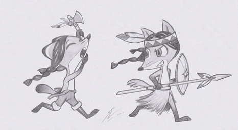 anthro axe biped eyes_closed female melee_weapon native_american polearm shield simple_background solo spear tomahawk walking weapon young man-do-well billy_the_cowboy_hamster suzie_(billy_the_cowboy_hamster) beech_marten gulonine mammal marten mustelid musteline 2024 better_version_at_source hi_res