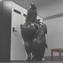 anthro balls big_balls big_butt big_penis big_tail black_body black_fur black_tail black_tongue butt femboy fur genitals hip_tuft huge_balls huge_butt huge_penis hyper hyper_balls hyper_genitalia hyper_penis locker male multiple_poses penis penis_tuck pose presenting presenting_penis shaking_butt shower_room solo tail thick_thighs tongue tongue_out tuft wide_hips syntaxerror changed_(video_game) puro_(changed) canid canine canis goo_creature mammal wolf 1:1 2025 3d_(artwork) 3d_animation animated digital_media_(artwork) long_playtime no_sound video