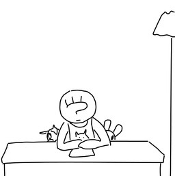 clothed clothing female group male paper plushie the_weaver toybox_pals anon colt_(weaver) mr._bun-bun_(toybox_pals) equid equine horse human lagomorph leporid mammal rabbit comic monochrome