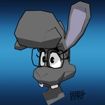 eyewear female fur glasses grey_body grey_fur long_ears low_poly swirl_pattern toony doodledoggy nebula_(toonsexual) lagomorph leporid mammal rabbit toonkind 3d_(artwork) blender_(artwork) bust_portrait digital_media_(artwork) hi_res portrait