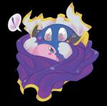 ambiguous_gender armor blue_body blue_eyes blush cape clothing duo female grey_eyes hug not_furry pauldron pink_body rosy_cheeks size_difference theakanemnon kirby_(series) nintendo kirby meta_knight waddling_head absurd_res alpha_channel hi_res