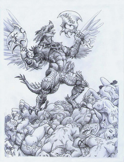 2_penises animal_genitalia animal_penis anthro areola armband armor axe battle_axe bodily_fluids bracers breasts claws cum erection fantasy_weapon feathered_wings feathers female genital_fluids genital_slit genitals grey_body grey_scales group hemipenes legband male melee_weapon multi_genitalia multi_penis nipples nude open_mouth penis scabbard scales shield spikes tongue weapon wings unknown_artist bandai_namco soul_calibur aeon_calcos aeon_calcos_(sc5) human lizard lizardman lizardman_race_(soulcalibur) mammal reptile scalie greyscale hi_res monochrome