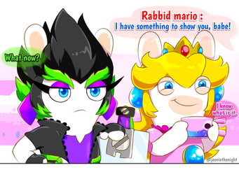 amethyst_(gem) anthro asking asking_another black_clothing black_hair black_handwear black_jacket black_mittens black_topwear blonde_hair blue_ear_piercing blue_eyes blue_pupils cellphone closed_frown closed_smile clothed clothed_anthro clothed_female clothing crown duo ear_piercing electronics eyebrows eyelashes female flat_chested frown fur gem green_eyebrows green_hair hair hand_on_sword handwear headgear holding_cellphone holding_object holding_phone jacket light long_ears long_hair melee_weapon mitten_hands mittens mouth_closed multicolored_body narrowed_eyes nickname noseless offscreen_character open_clothing open_jacket open_topwear phone piercing pink_clothing pink_shirt pink_topwear pupils purple_clothing purple_ear_piercing purple_eyelids purple_shirt purple_topwear question recording ruby_(gem) sapphire_(gem) shirt short_hair simple_background smile speech_bubble spiky_hair squint standing sword tan_body tan_eyelids tan_inner_ear tan_skin text topwear torn_clothing torn_shirt torn_topwear two_tone_body weapon white_body white_fur yelling jooniethenight mario_bros mario_plus_rabbids_kingdom_battle mario_plus_rabbids_sparks_of_hope nintendo raving_rabbids rayman_(series) ubisoft edge_(mario_plus_rabbids) rabbid_peach lagomorph mammal rabbid 2023 4:3 artist_name crossover digital_drawing_(artwork) digital_media_(artwork) english_description english_text lighting shaded