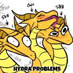 1:1 2019 3_heads ambiguous_gender annoyed blitzdrachin blush bodily_fluids conditional_dnp contact_onomatopoeia dragon english_text european_mythology eyes_closed feral godzilla_(series) greek_mythology horn humor hydra hydra_problems image_macro impact_onomatopoeia king_ghidorah lol_comments looking_pleasured male_(lore) meme multi_head mythological_creature mythological_scalie mythology o_o offscreen_character offscreen_sex onomatopoeia orientation_play pink_tongue reaction_contrast scales scalie shocked simple_background slap_(sound_effect) solo sound_effects stated_heterosexuality stated_homosexuality stated_sexuality suggestive sweat tears text toho tongue tongue_out western_dragon white_background wide_eyed yellow_body yellow_scales yellow_skin
