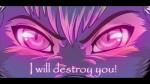 angry close-up eye_shot eyes_close-up glowing glowing_eyes pink_eyes scrunched_nose solo text rukifox canid canine fox mammal digital_media_(artwork) english_text letterbox pink_theme reaction_image