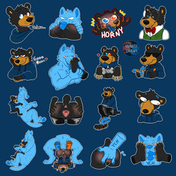 anthro bdsm bottomless clothed clothing feet feral fingering foot_fetish foot_lick foot_on_face foot_play genitals hoodie knotting latex latex_clothing latex_legwear legwear licking male nerd paws petplay puppyplay roleplay solo spooning spread_vulva spreading telegram_sticker tongue topwear vaginal vaginal_fingering vulva yamatopawa yamato_burr bear mammal 1:1 absurd_res hi_res