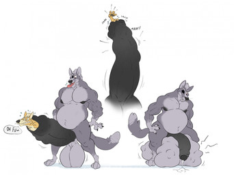 anthro anthro_pred anthro_prey balls belly big_balls big_belly big_penis biped black_glans black_penis bodily_fluids body_in_urethra cock_vore countershade_fur countershading cum cum_drip cum_vore digestion dripping duo erection eye_patch eyewear feet_first foreskin fur genital_fluids genitals glans grey_body grey_fur huge_balls huge_penis humanoid_genitalia humanoid_penis hyper hyper_balls hyper_genitalia hyper_penis inside_penis male male/male male_anthro male_pred male_prey musclegut muscular muscular_anthro muscular_male nude nude_anthro nude_male orange_body orange_fur partially_retracted_foreskin penile penis prey_outline shaft_divide tongue tongue_out urethral_bulge vore hewge nintendo star_fox fox_mccloud wolf_o'donnell canid canine canis fox mammal wolf digital_drawing_(artwork) digital_media_(artwork) hi_res