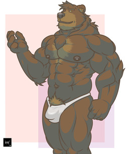 2014 abs anthro bear biceps big_muscles brown_fur bulge chest_tuft clothed clothing eyebrows fur hair kenailykos looking_at_viewer male muscles navel nipples open_mouth pecs pose pubes simple_background smile solo standing thighs thong toned topless tuft underwear
Rating: Questionable
Score: 7
User: cole-nyaa
Date: March 07, 2014