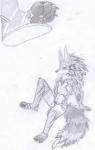 clothing feet footwear group macro male micro paws sandals shoes stomping summoner tokyo redboi lifewonders tokyo_afterschool_summoners blue_(redboi) seth_(tas) canid canine canis jackal mammal absurd_res graphite_(artwork) hi_res pencil_(artwork) traditional_media_(artwork)