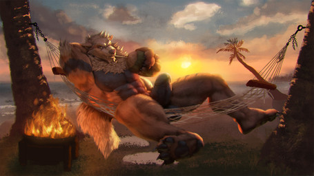 abs anthro beverage biceps big_penis black_body black_fur coconut coconut_drink drinking drinking_straw drupe_(fruit) erection eyewear eyewear_only fluffy fluffy_tail food fruit fur genitals glasses glasses_only huge_penis humanoid_genitalia humanoid_penis male muscular muscular_anthro muscular_male neck_tuft nipples nude orange_body orange_fur pawpads pecs penis plant solo sunset tail thick_penis tuft wearing_glasses bullstorm nintendo pokemon arcanine canid canine canis generation_1_pokemon mammal pokemon_(species) 16:9 hi_res widescreen