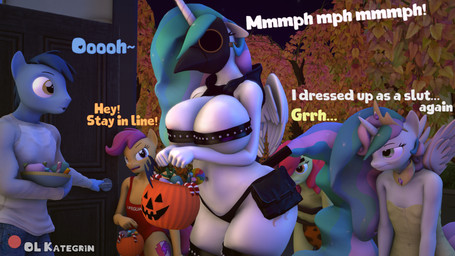 age_difference angry animal_mask anthro anthrofied athletic athletic_anthro athletic_female autumn autumn_leaves bag beak_mask belly belt big_breasts big_butt bottomwear bowl breasts butt candy candy_bowl candy_cane cavewoman clothed clothing collar container cosplay costume crown curly_hair denim denim_bottomwear denim_clothing dessert disappointed door ears_down fake_wings female folded_wings food fruit group hair halloween_bucket halloween_costume hand_on_door hand_on_door_handle hat headgear headwear holding_bowl holding_container holding_object holidays hood hoodie horn huge_breasts jack-o'-lantern jeans jewelry larger_female leather leather_clothing leather_legwear leather_stockings leather_topwear legwear logo loincloth male mask muffled_speech navel night oiled_body older_anthro older_female older_male outside panties pants partially_clothed patreon_logo pivoted_ears plague_doctor plant presenting pressing_breasts_together princess_dress princess_outfit profanity pumpkin shirt size_difference small_breasts smaller_female smaller_male spikes spread_wings stockings street stylized stylized_text surprised swimwear tail text thick_thighs topwear tree underwear unicorn_horn wavy_hair wide_hipped_female wide_hips wings yellow_body younger_anthro younger_female olkategrin friendship_is_magic halloween hasbro my_little_pony mythology patreon apple_bloom_(mlp) cutie_mark_crusaders_(mlp) noteworthy_(mlp) princess_celestia_(mlp) scootaloo_(mlp) sweetie_belle_(mlp) earth_pony equid equine horse mammal mythological_creature mythological_equine pegasus pony unicorn winged_unicorn 16:9 3d_(artwork) 4k absurd_res digital_media_(artwork) hi_res signature source_filmmaker_(artwork) watermark widescreen