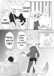 2016 anthro canid canine clothed clothing comic digital_media_(artwork) disney english_text fennec_fox finnick_(zootopia) fox fur hi_res male mammal monochrome natsuco_7star nick_wilde red_fox text true_fox zootopia